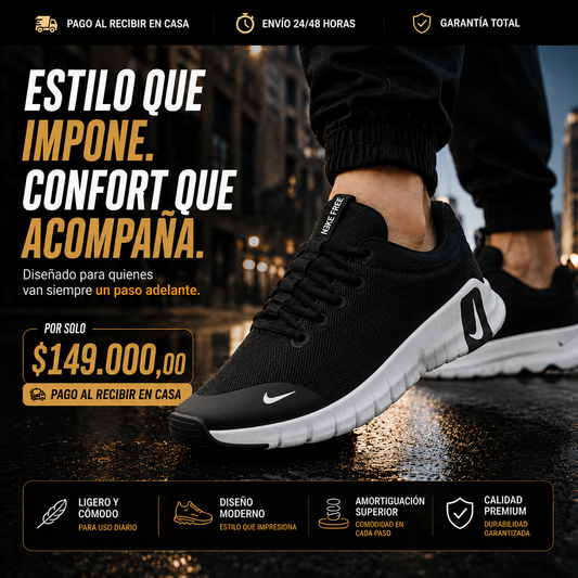 🔥 Nike Motiva Premium | Máximo Confort • 70% OFF Solo Hoy